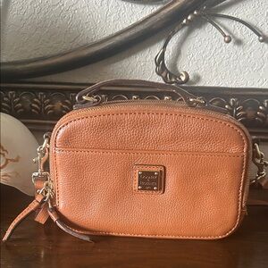 Dooney & Bourke Orange Leather Crossbody Bag
